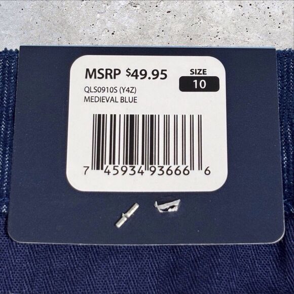 NWT GAP Corduroy Cut Off Shorts Womens 10 Medieval Blue Raw Edge Hem Stretch - Picture 6 of 9